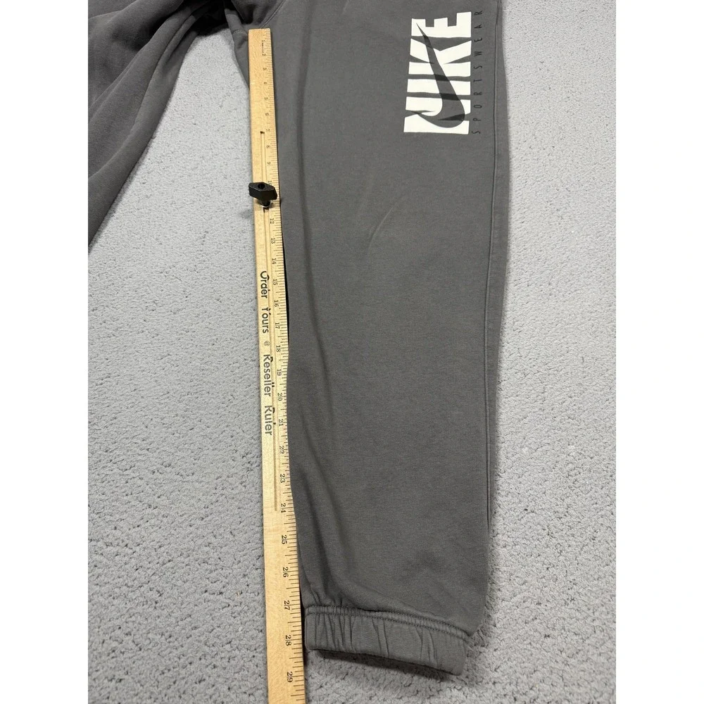 Nike Sweatpants Mens Large Gray Fleece Joggers Nike Sportswear Logo DD5242-068